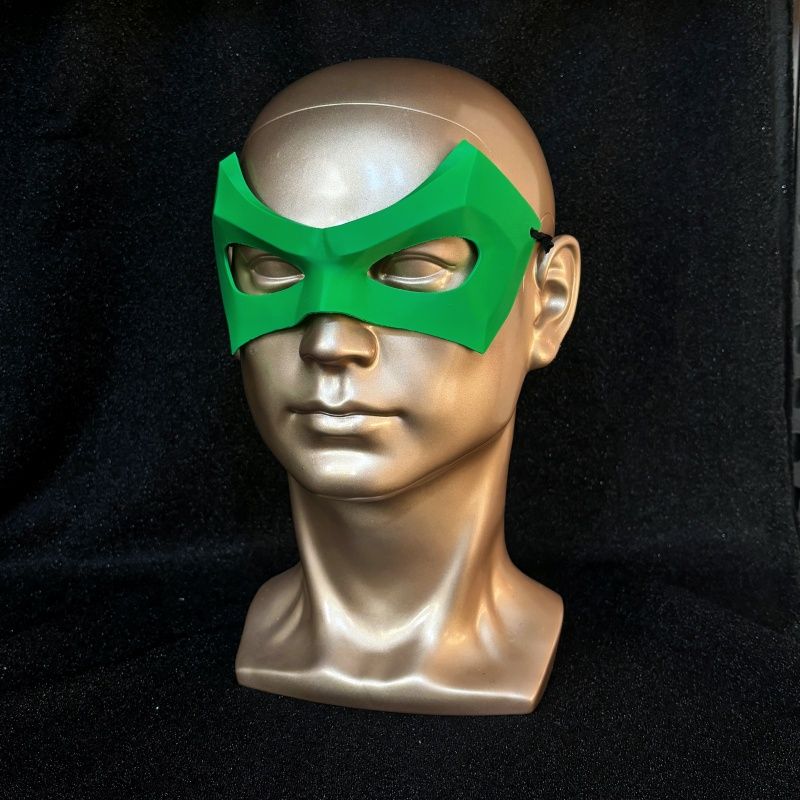 Respirator Half Face - قناع عين أخضر للتنكر بشخصيات الأنمي