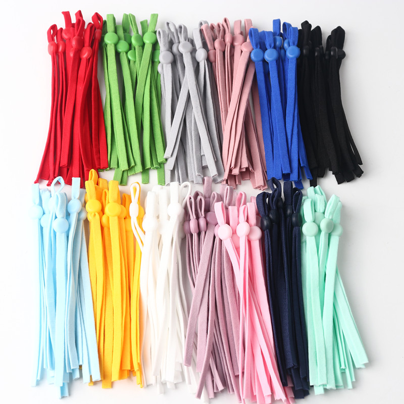 Mask Lanyard Adjustable - 50 قطعة قناع مرونة الفرقة اللون