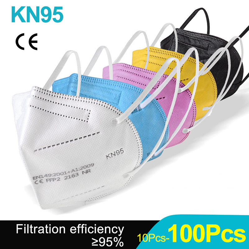 Kn95 Respirator Mask - 10-100 قطعة أقنعة FFP2 KN95 Mascarillas