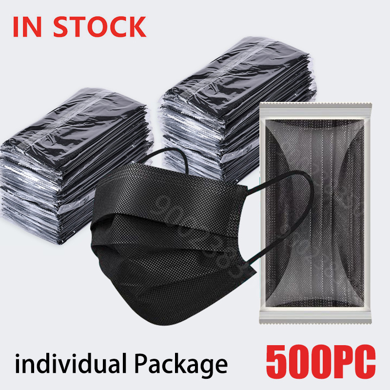 Disposable Surgical Mask - 10-500 قطعة من أقنعة الوجه للبالغين،