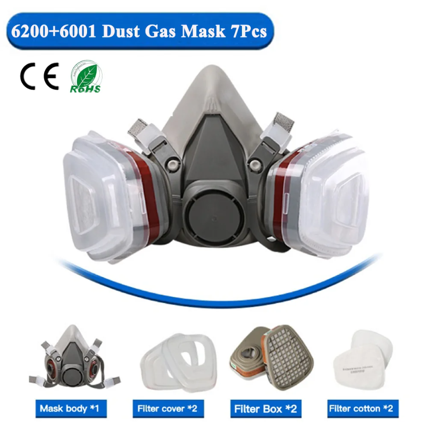 Face Mask Storage Box - قناع غاز 6200 للحماية من الغبار،
