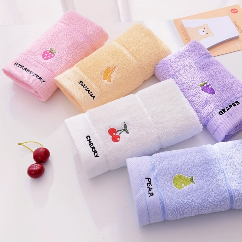 Cloth Face Mask Washable - 3 مناشف منقوشة بالفواكه بألوان عشوائية،