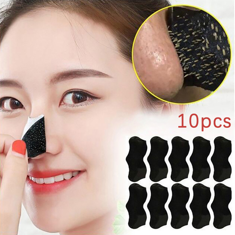 10 قطع من شرائط الأنف لإزالة ا - مراجعة Black Face Mask Pack وسعره