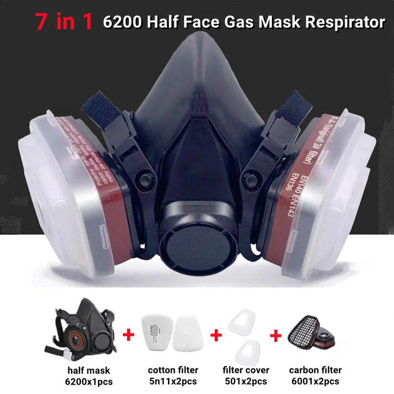 قناع الغاز الغبار مكافحة الضبا - مراجعة Dust Mask Construction وسعره