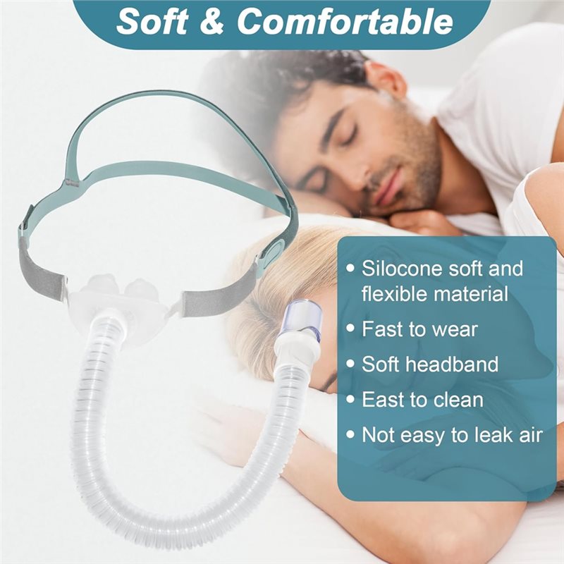قناع CPAP مع أنبوب مدمج، طقم و - مراجعة Silicone Mask Bracket وسعره
