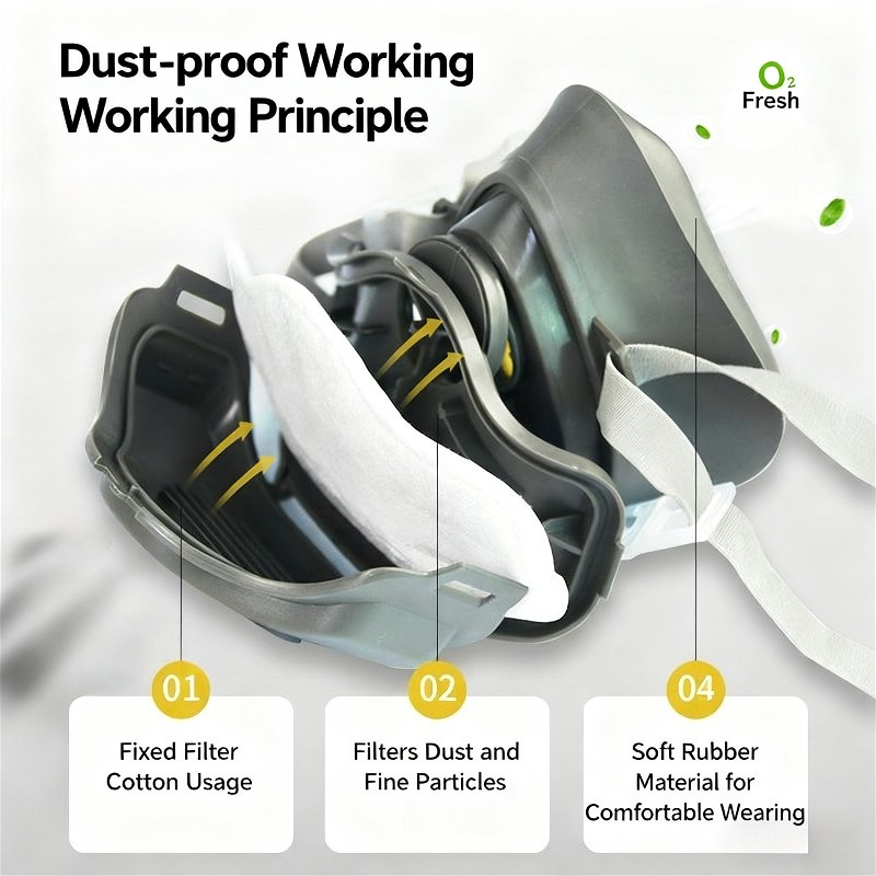 نصف الوجه قناع الغبار تنفس الغ - مراجعة Kn95 Respirator Mask وسعره