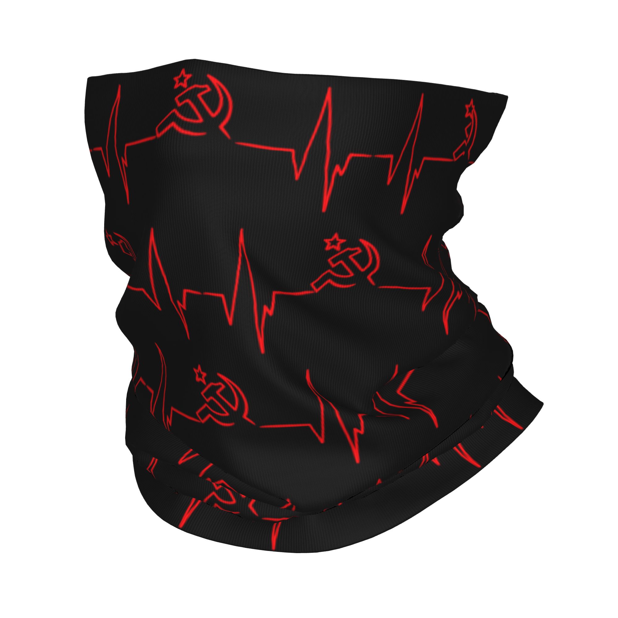 مخصص نبضات القلب العلم الروسي  - مراجعة Neck Gaiter Face Cover وسعره
