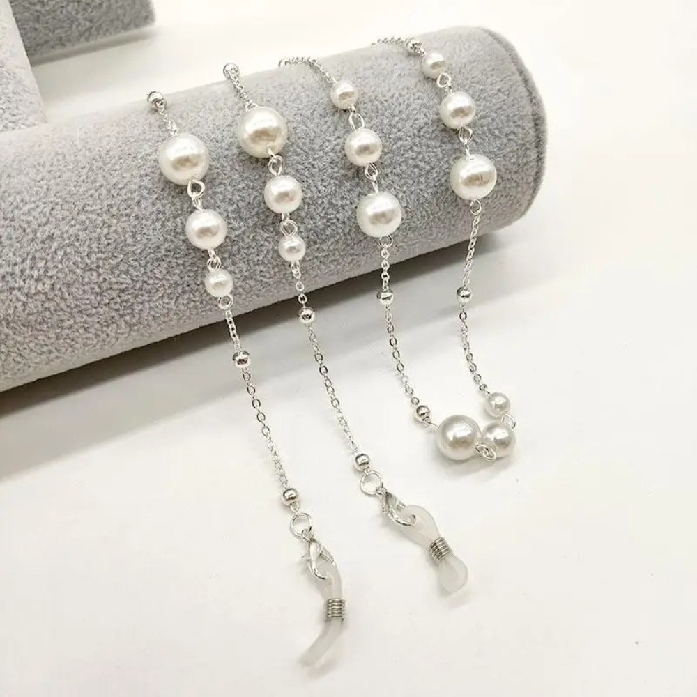 سلسلة نظارات عصرية مزينة باللؤ - مراجعة Mask Lanyard Adjustable وسعره