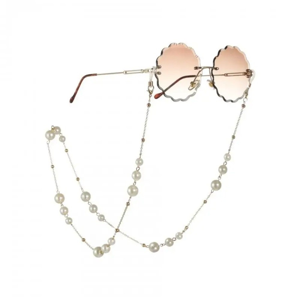 سلسلة نظارات عصرية مزينة باللؤ - مراجعة Mask Lanyard Adjustable وسعره