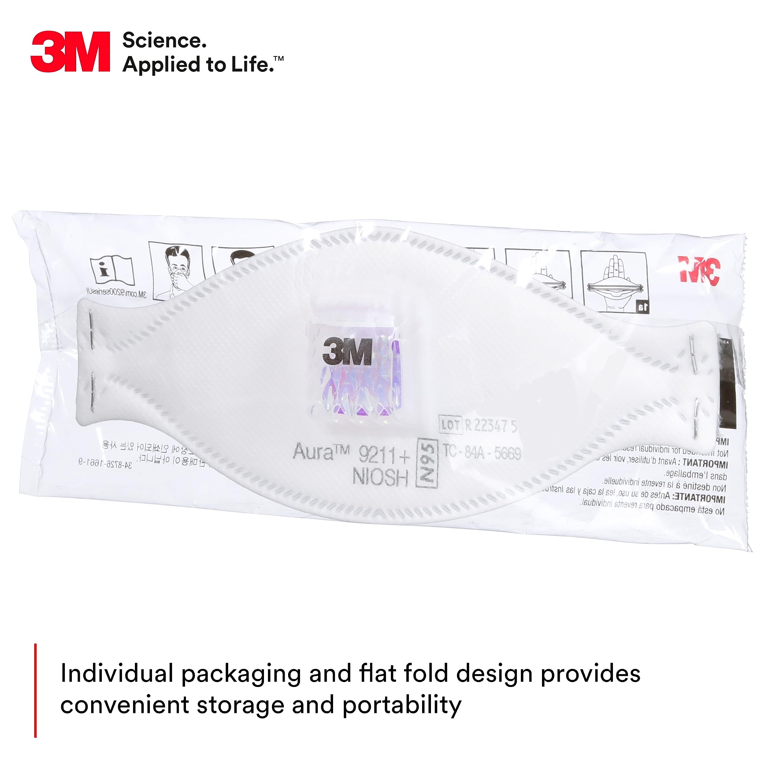 3M هالة 9211 + التنفس الجسيمات - مراجعة Dust Mask Construction وسعره