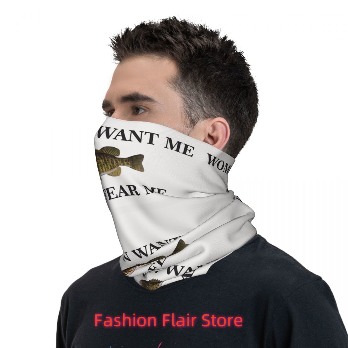 وشاح وجه برقبة السمكة غطاء للر - مراجعة Neck Gaiter Face Cover وسعره