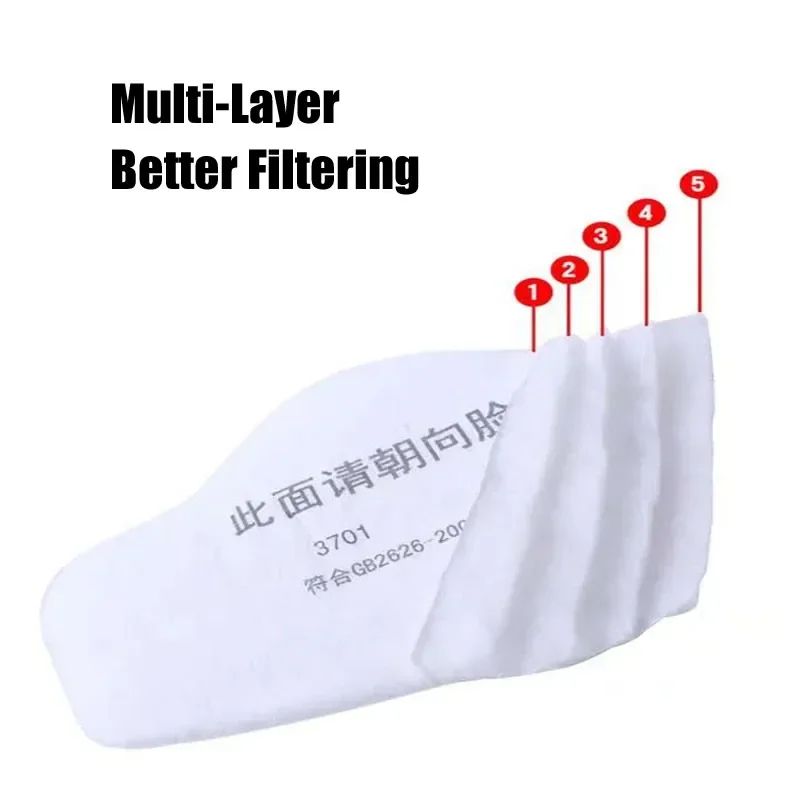 3701 مرشح القطن الجسيمات ل 3M  - مراجعة Dust Mask Construction وسعره