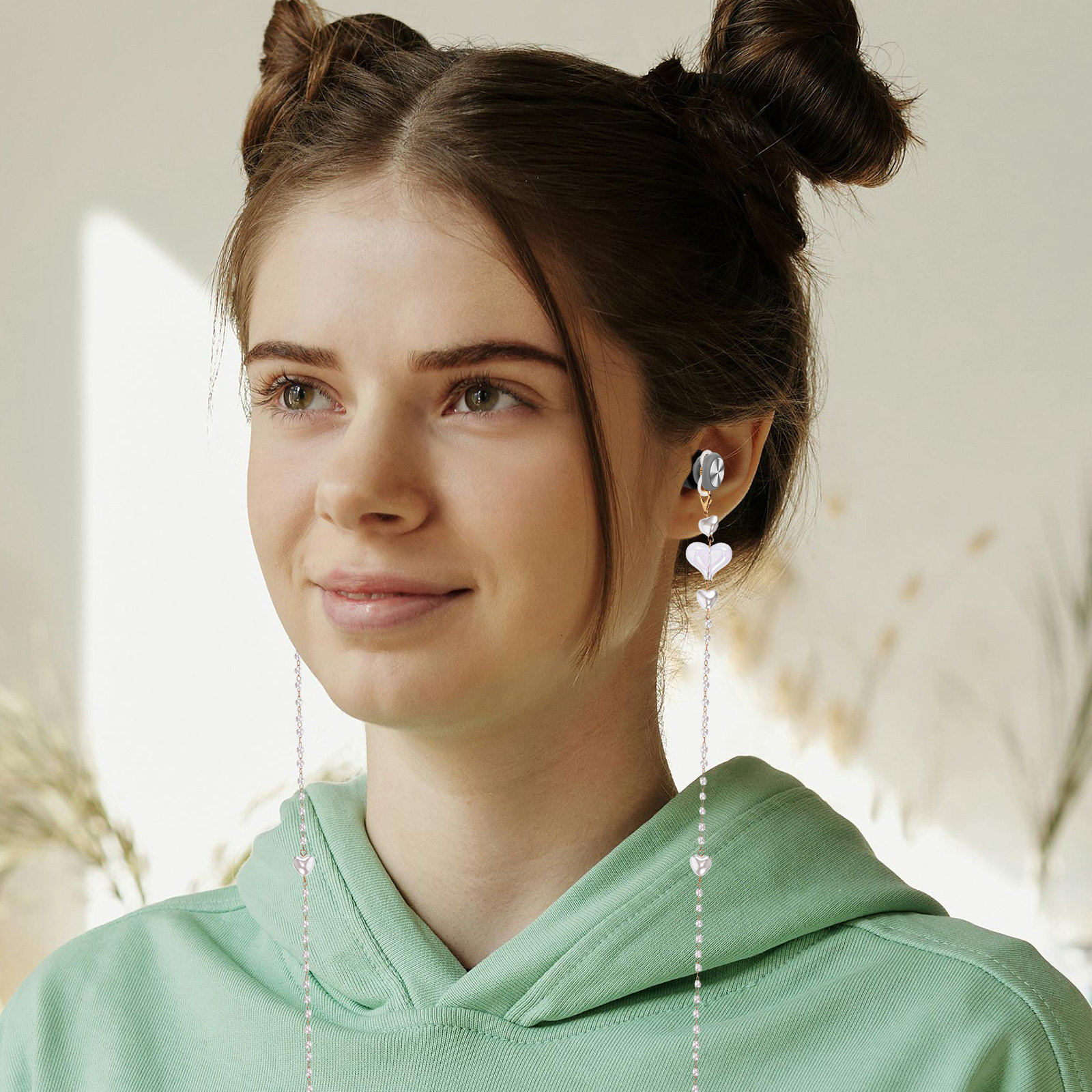 سلسلة نظارات عصرية على شكل قلب - مراجعة Mask Lanyard Adjustable وسعره