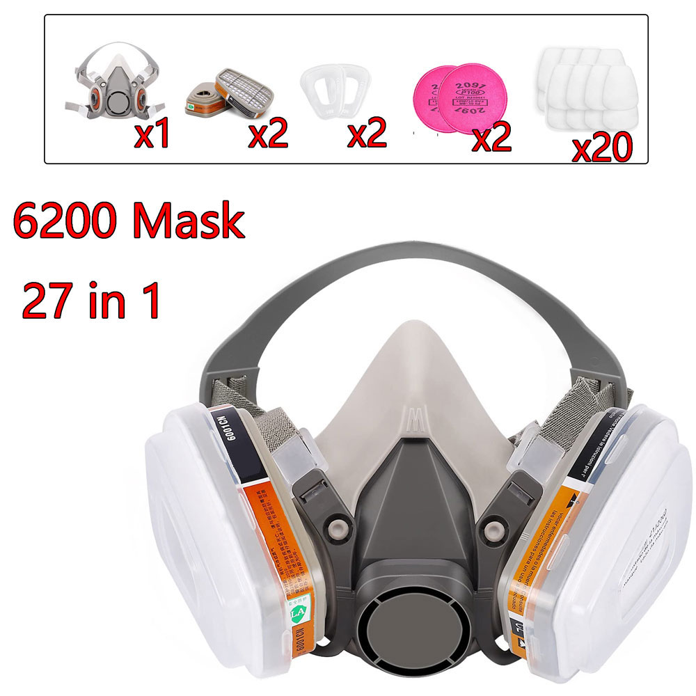 قناع غاز 6200 مع علبة خراطيش 6 - مراجعة Face Mask Storage Box وسعره